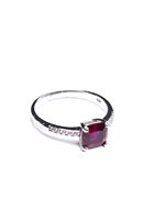 Anello Stocco Gioielli Donna in Oro bianco Zircone ANS 105 - ANS 105